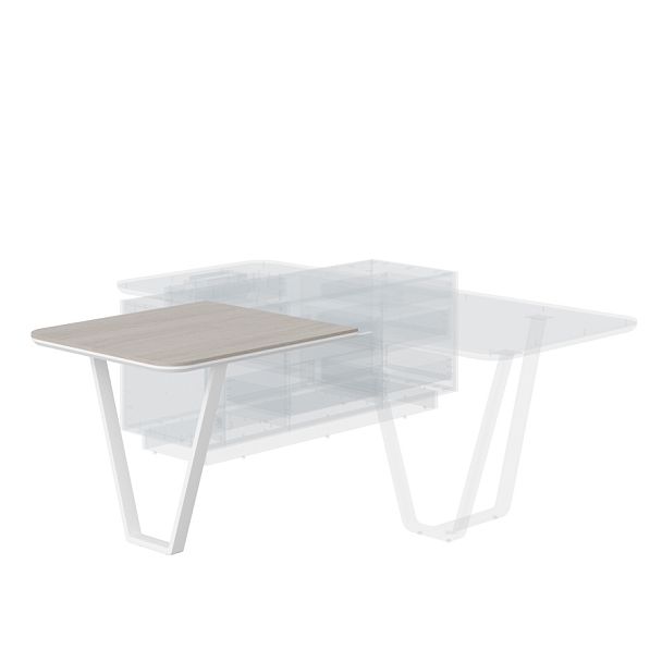 Стол приставной СФ-573409.1 Дуб серый/Белый премиум 920х810х762 LINE - Вид 1