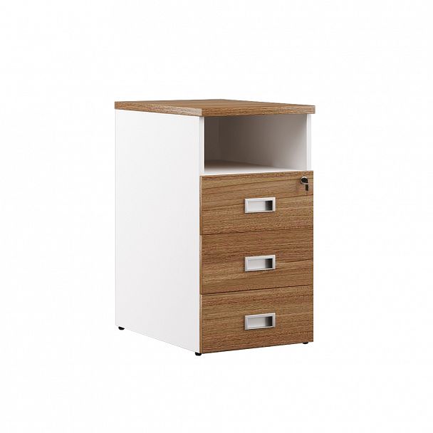 Тумба приставная 3 ящика Tess Wood 42x60x75 орех - Вид 1