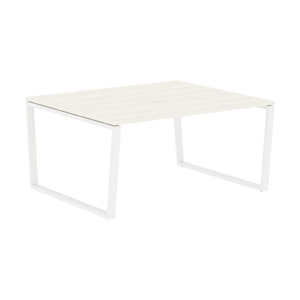 Стол 2-х местный EVWST 1513 Ясень Траун/Белый 1560х1346х750 EDIS - Вид 1