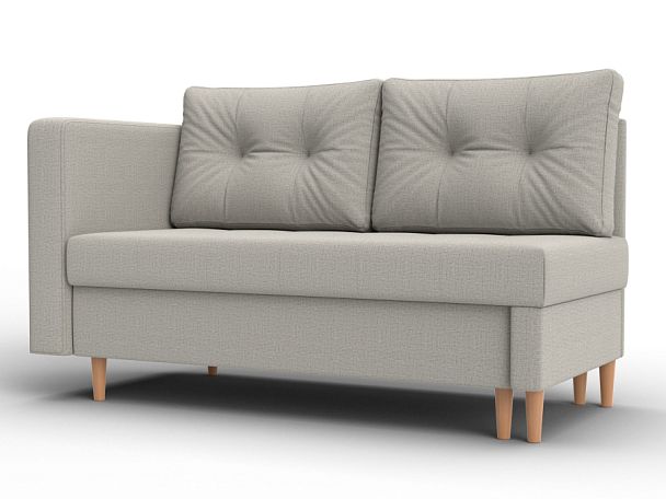 Кушетка Лига-098 Рогожка бежевый - Вид 1