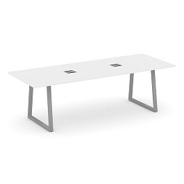 Style Project Direct Direct Стол переговорный SN-6T1.SPRG-258 Белый/Металл Серый 2580*980*750 - Фото предпросмотра