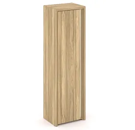 CORNER COR.SU-1.9 (L) Шкаф высокий узкий левый (высокий фасад ЛДСП) Corner кабинет руководителя  ваниль - Фото предпросмотра