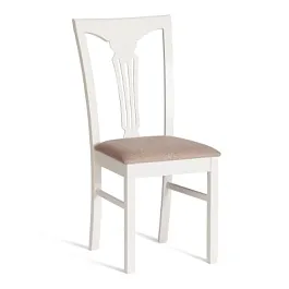 Стул Гермес/Hermes, дерево гевея, Ivory white, ткань серая (TM-164) - Фото предпросмотра