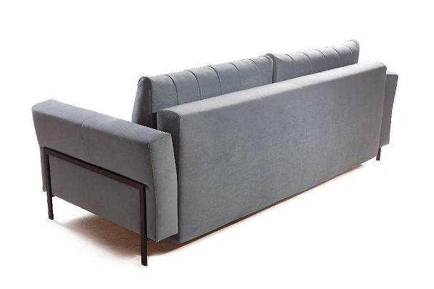 Fiji диван-кровать трехместный прямой, велюр - Вид 3