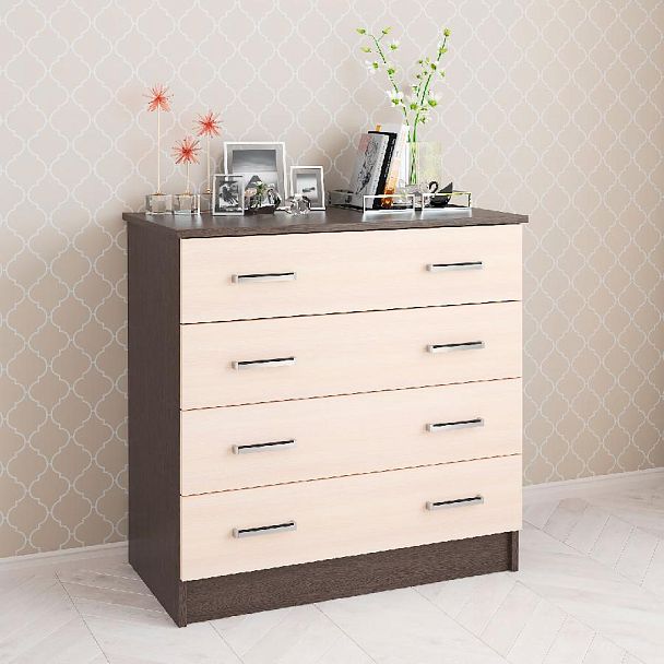 Комод Катрин 3 (820*810*425) венге/дуб молочный - Вид 1