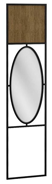 Панель для прихожей с зеркалом Loft Дуб Табак - Вид 1