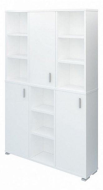 Шкаф книжный Домино ПУ-40-3 Белый - Вид 1