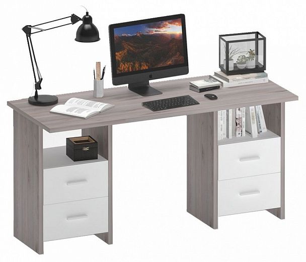 Стол письменный Домино Lite СКЛ-Прям150+2ТЯЛ - Вид 2