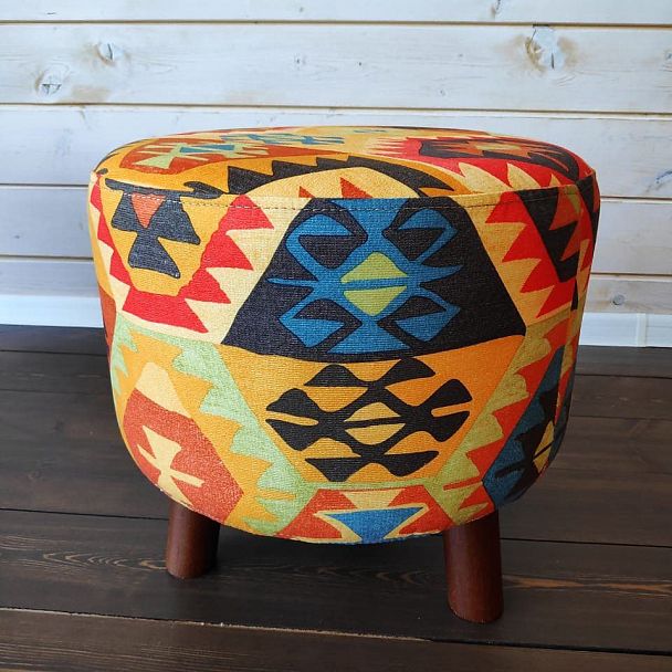 Пуф круглый цветной - Вид 4