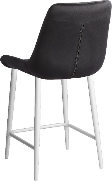 Комплект полубарных стульев Эйден, черный H-75/белый, 4 шт. - Вид 5