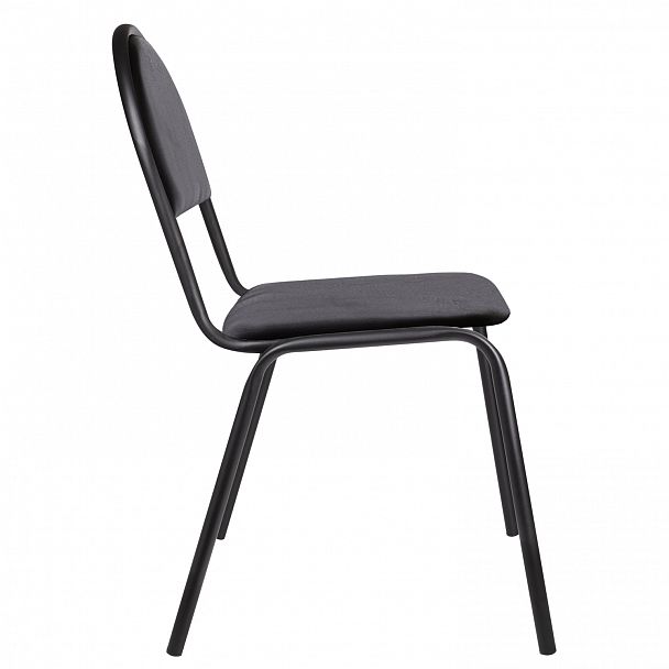 Стул для посетителей "Серна", черный каркас, кожзаменитель черный, СМ 7/22 К-01 - Вид 4