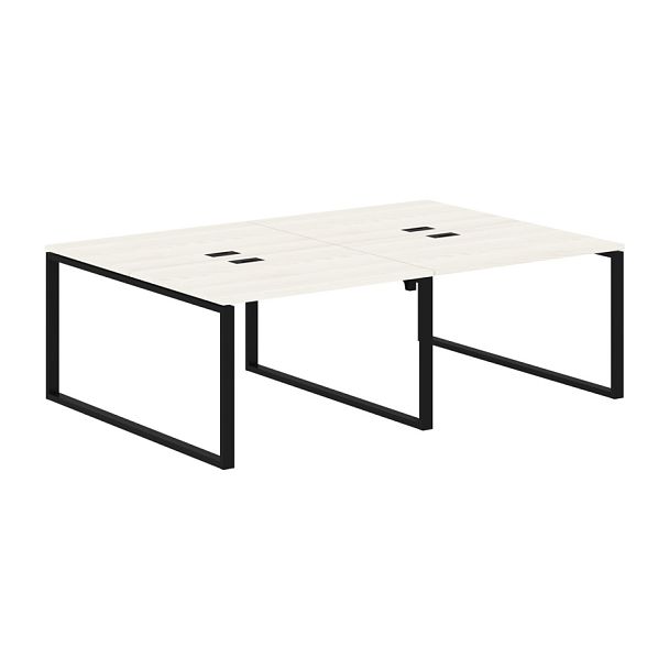 Стол 4-х местный EQWST 2316 Ясень Траун/Черный 2326х1606х750 EDIS - Вид 1