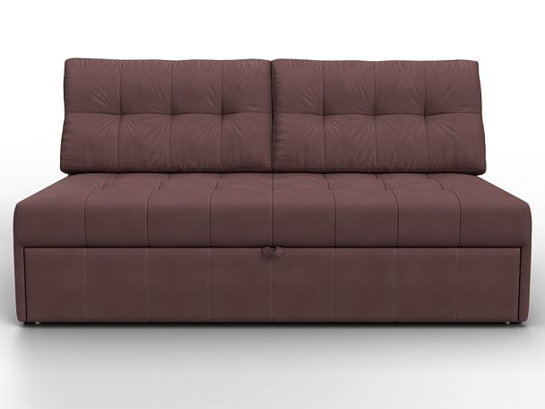 Диван прямой Лига-107 (160) Замша бордовый - Вид 2