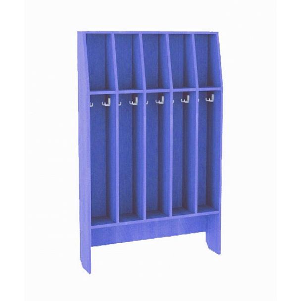 Шкаф для полотенец напольный 5-местный (816*160*1300), цветной - Вид 1