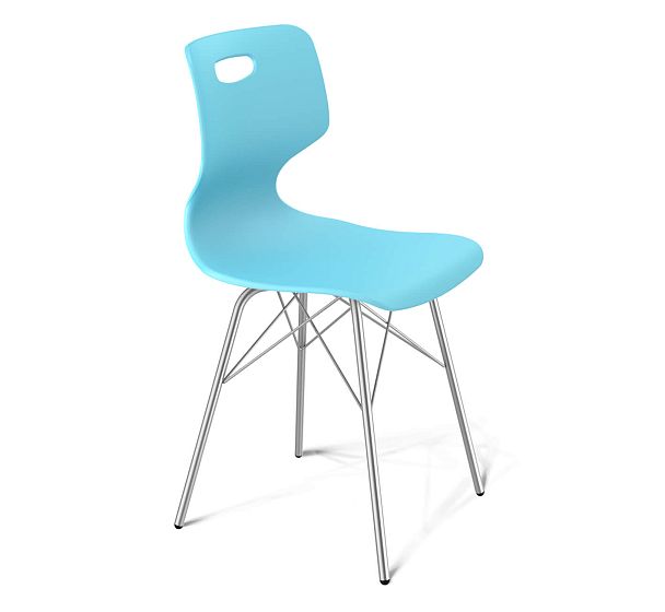 Стул SHT-ST58/S64 a5-7 голубой/хром лак - Вид 2