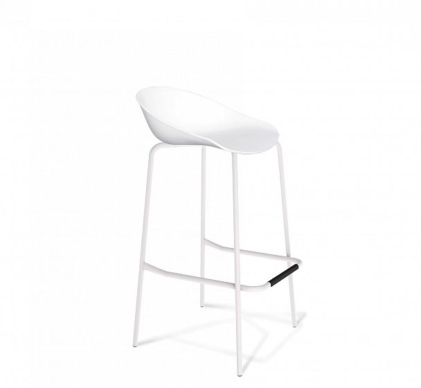 Стул барный Sheffilton SHT-ST19/S29 белый/белый муар - Вид 2