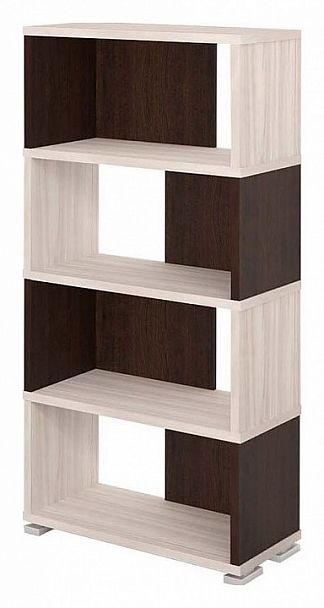 Стеллаж книжный Домино СБ-10_4 Венге/Карамель - Вид 1