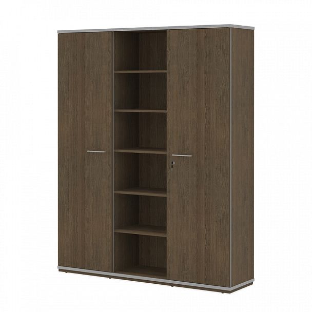 Гардероб комбинированный глубокий "Сенатор"  ПК-СЕ-ШГ3У220Х177В1Г1Д/Г/35-В1-299 дуб шамони - Вид 1