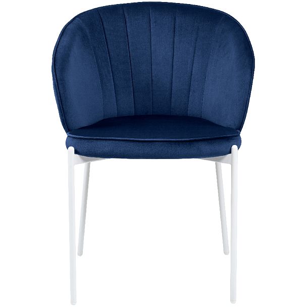 Стул кухонный Миэль синий велюр/белый - Вид 2