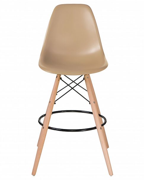Стул барный DOBRIN DSW BAR (ножки светлый бук, цвет сиденья бежевый (GR-03)) - Вид 6
