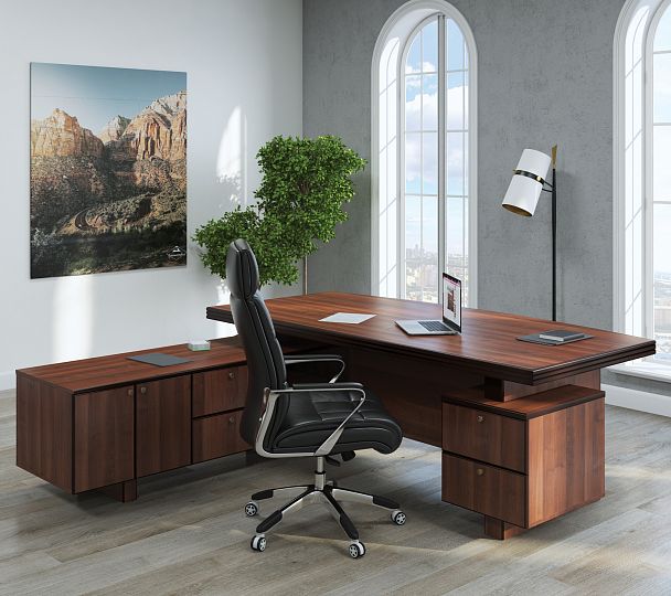 Шкаф для бумаг Capital 90x40x200 светлый дуб - Вид 6