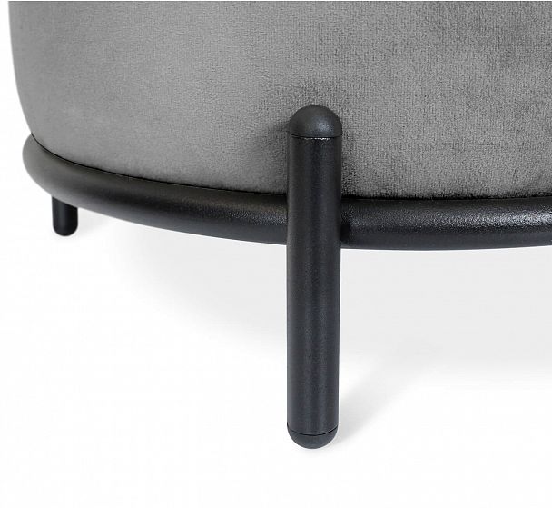 Пуф Sheffilton SHT-B6 угольно-серый/черный муар - Вид 3