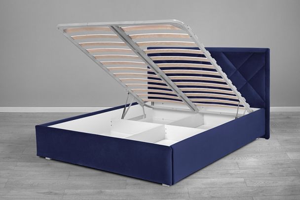 Кровать «Сидней 2» 160 синяя - Вид 3