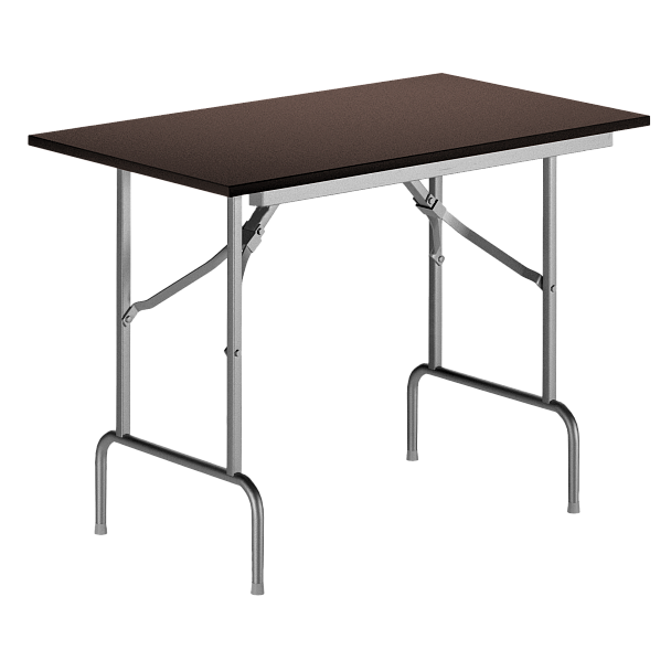 Стол Лидер 1, 900*600, венге, серебро, кромка ПВХ, без отбойников - Вид 2