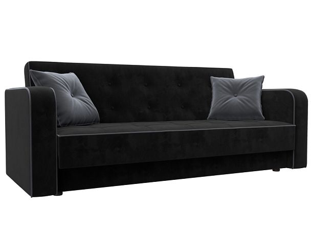 Диван-книжка Тур Велюр черный - Вид 1