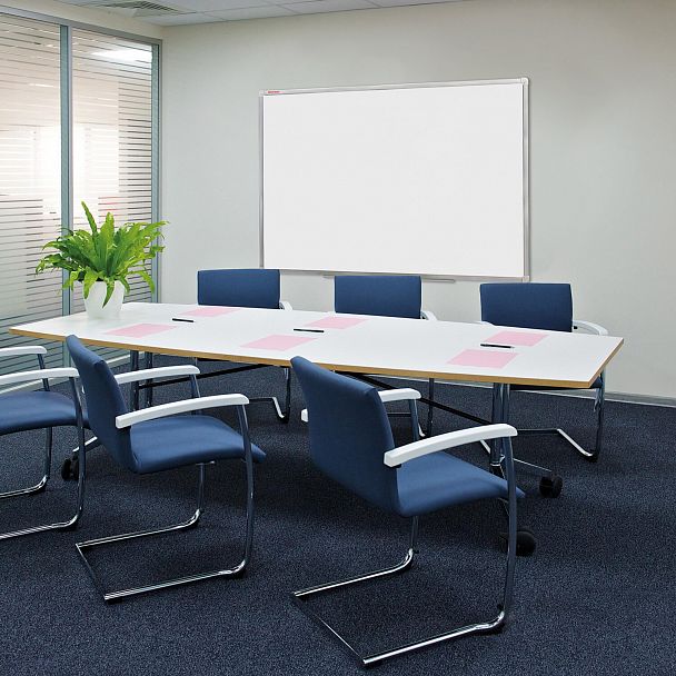 Доска магнитно-маркерная 90х120 см, алюминиевая рамка, ГАРАНТИЯ 10 ЛЕТ, РОССИЯ, BRAUBERG Стандарт, 235522 - Вид 10