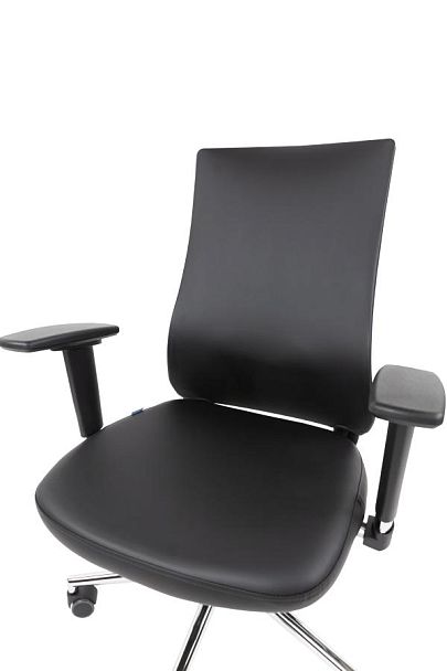 Офисное кресло Chairman 500LUX Россия экокожа черный БП - Вид 11