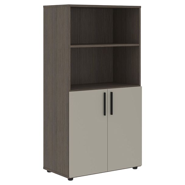 Шкаф средний широкий VMCS 80.5 Аметист/Дуб Сильвер 800х430х1517 VELION - Вид 1