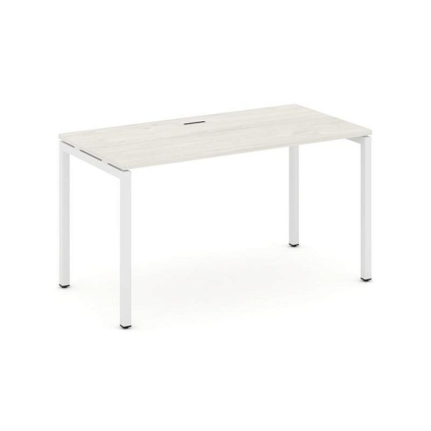 Стайл Проджект Стол письменный SN-4P.SP-024 Дуб Наварра/Металл Белый 1580*800*750 - Вид 1