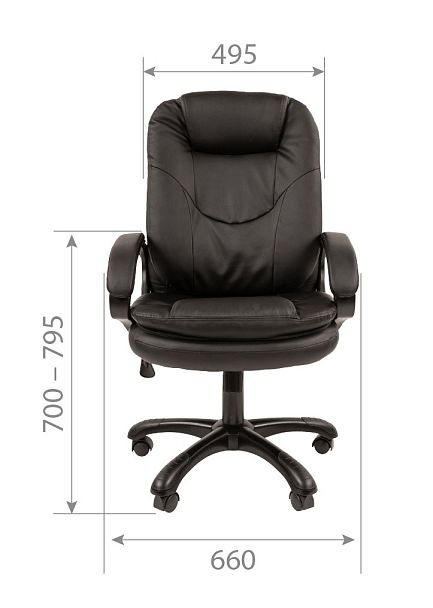 Кресло CHAIRMAN 668, экокожа, бежевый - Вид 5