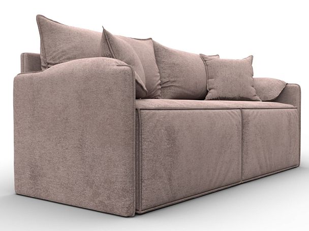 Диван прямой модульный Лига-106 Велюр бежевый - Вид 3