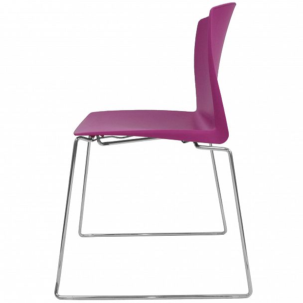 Стул Pull (пруток) каркас Хром, фиолетовый, стопируемый - Вид 4