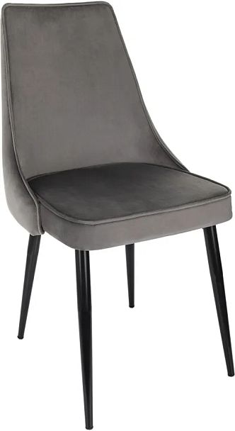 Стул для дома Бюрократ CH-K4 т.серый Holland 18 металл черный на ножках (CH-K4_1/HL18) - Вид 1