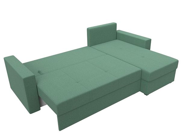 Диван угловой Верона Лайт правый угол Рогожка зеленый - Вид 8
