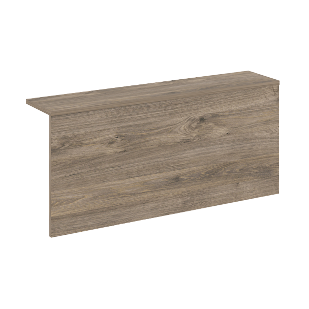 Накладка прямая высокая на 2 модуля "Onix" О.R-NP.V-98.2 тиквуд темный - Вид 1