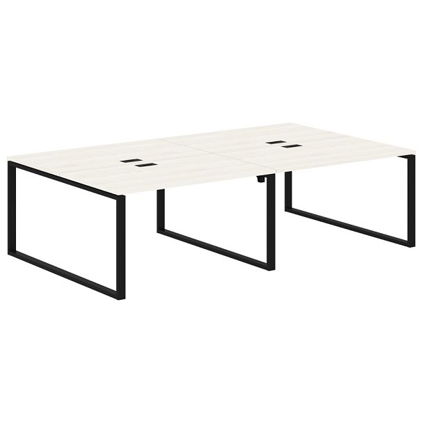 Стол 4-х местный EQWST 2716 Ясень Траун/Черный 2726х1606х750 EDIS - Вид 1