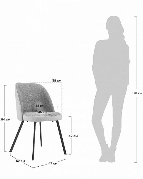 Кресло Praga розово-серый - Вид 8