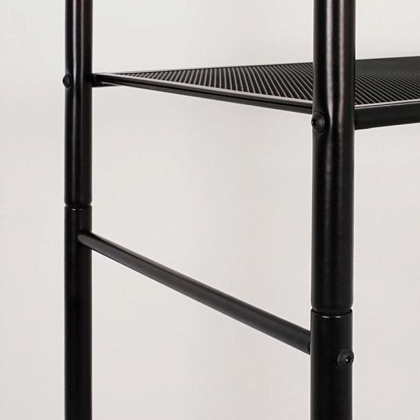 Стеллаж на металлокаркасе "Валенсия-15", 455х300х1555 мм, 5 полок, черный, СТВ15 Ч - Вид 8