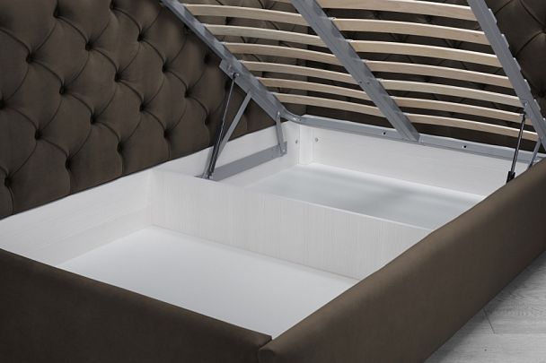 Кровать «Оливия» коричневая - Вид 4