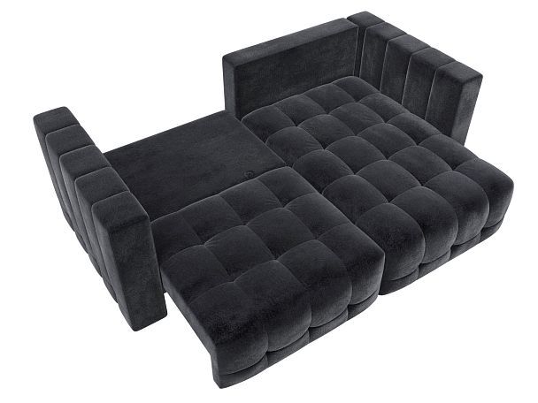 Диван угловой Лига-052 НПБ угол универсальный Велюр серый - Вид 8