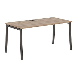 Стол прямой ELST 1580 Дуб Денвер светлый/Мокко 1560х800х750 EDIS - Фото предпросмотра