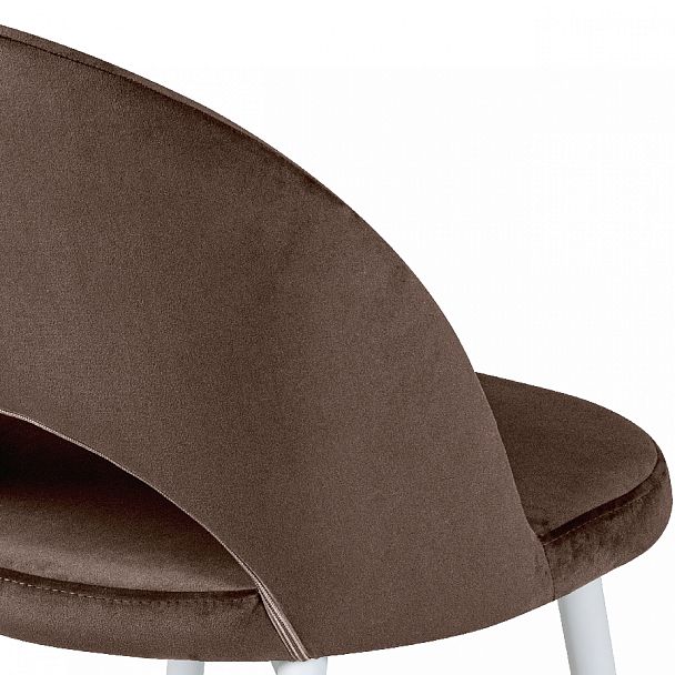 Комплект кухонных стульев Рэди коричневый велюр/белый, 3 шт. - Вид 9