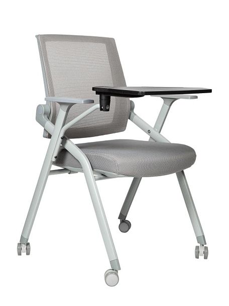 Стул / Circle grey / серая сетка/серая ткань/ролики - Вид 8