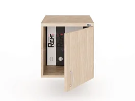 UNITY РАЗ-04Г ДУБ СОНОМА Антресоль закрытая низкая 370х550х380 - Фото предпросмотра