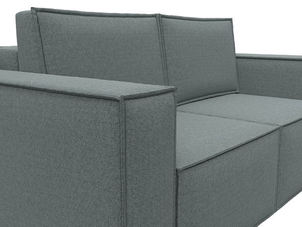Диван прямой Куба мини Рогожка серый - Вид 4
