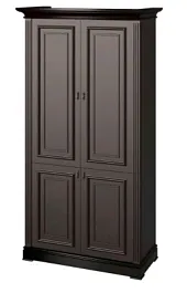 МОНОМАХ Шкаф универсальный (артикул МХ - шк1130г ) 1130х440х2100, темный орех Мономах кабинет руководителя  темный орех - Фото предпросмотра